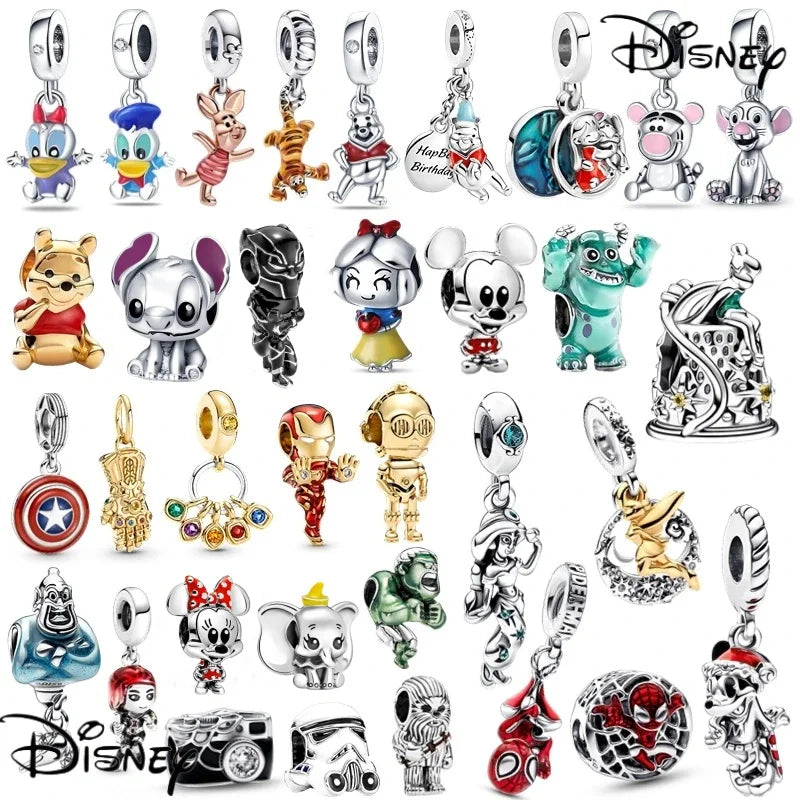 Charm Disney 100 Aniversario Superhéroes | Compatible Pandora | Beads Plata 925 DIY Mujer