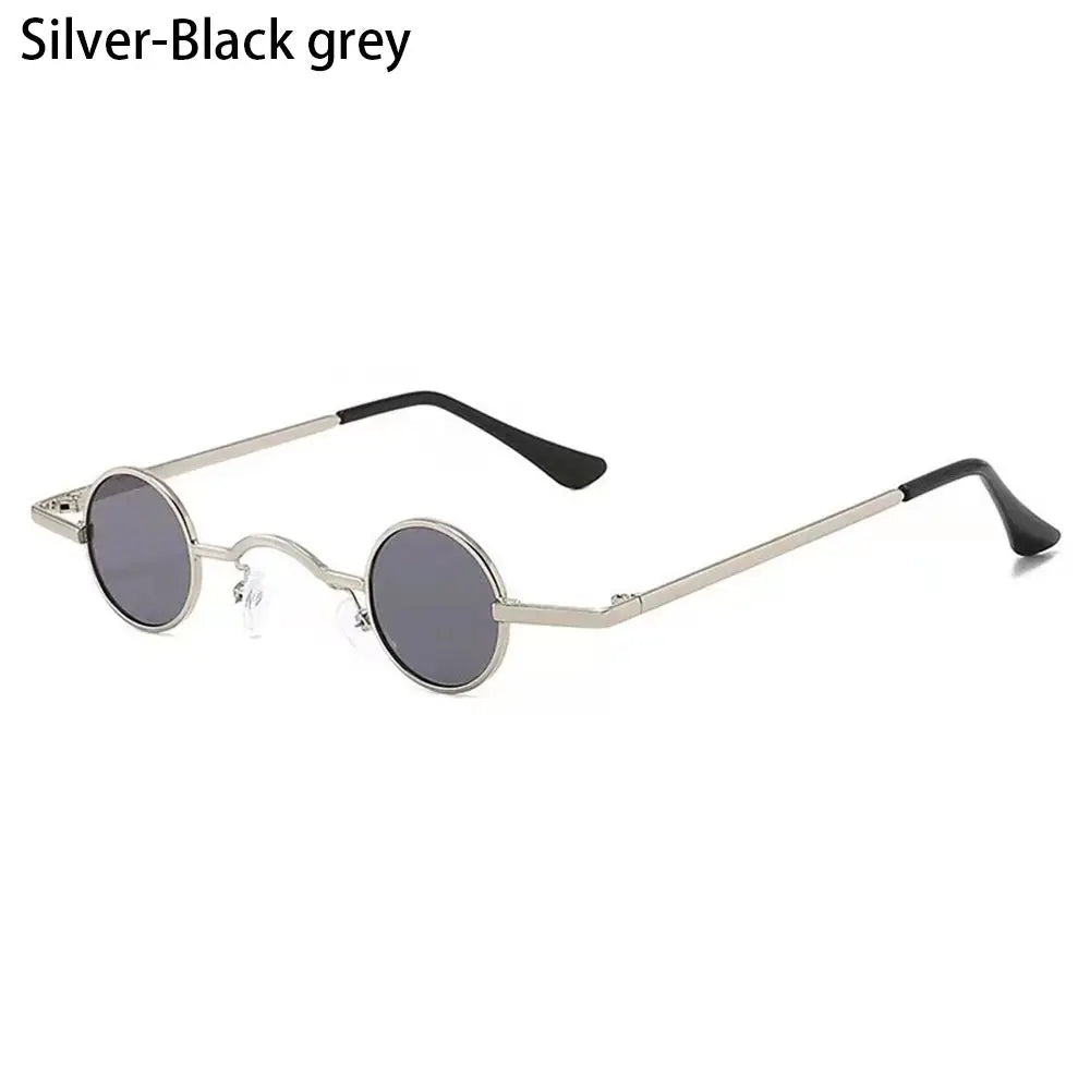 Gafas de Sol Redondas Punk Unisex | Montura Metálica Hip Hop Colores Moda UV400