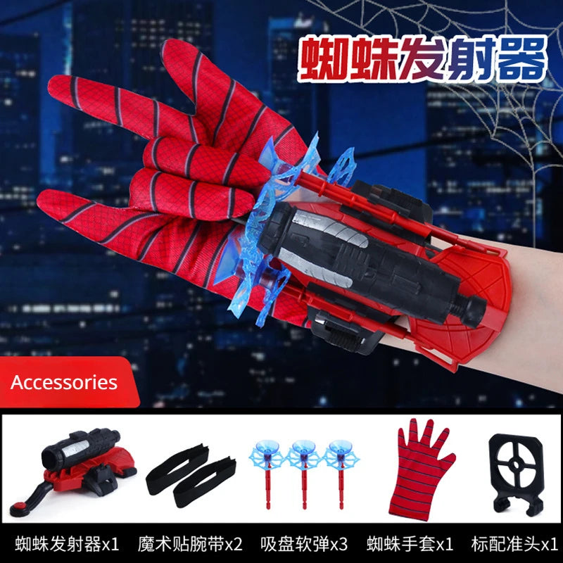 Lanzador Spider-Man Disney – Pistola Rotatoria con Balas Suaves y Ventosas | Juguete de Acción para Niños Regalo de Cumpleaños