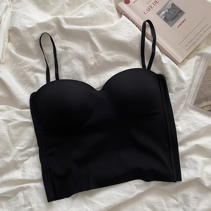 Camisola Mujer Verano | Crop Top Elegante Sexy de Tirantes 4 Colores Básicos Casual