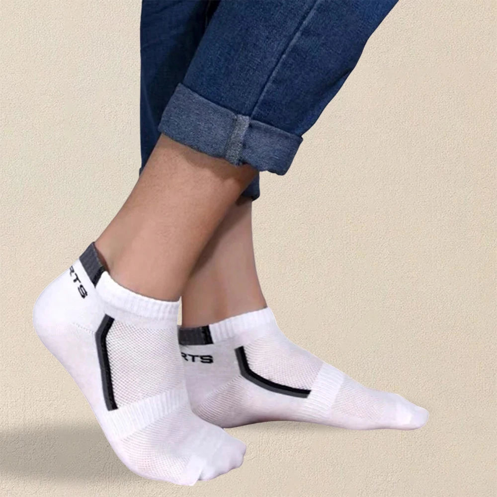 5 Pares de Calcetines Cortos de Verano para Hombre | Moda Casual | Transpirables, Ligeros y Cómodos