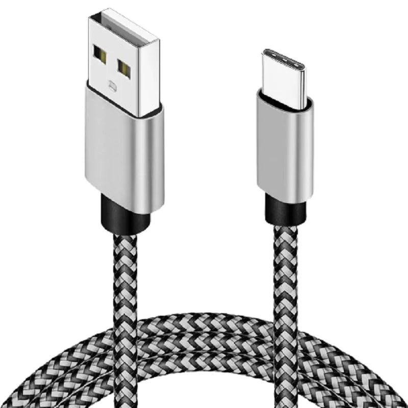 Cable USB-A a Type-C de carga rápida – Nylon trenzado, resistente y compatible con Xiaomi, Samsung, Huawei y Android
