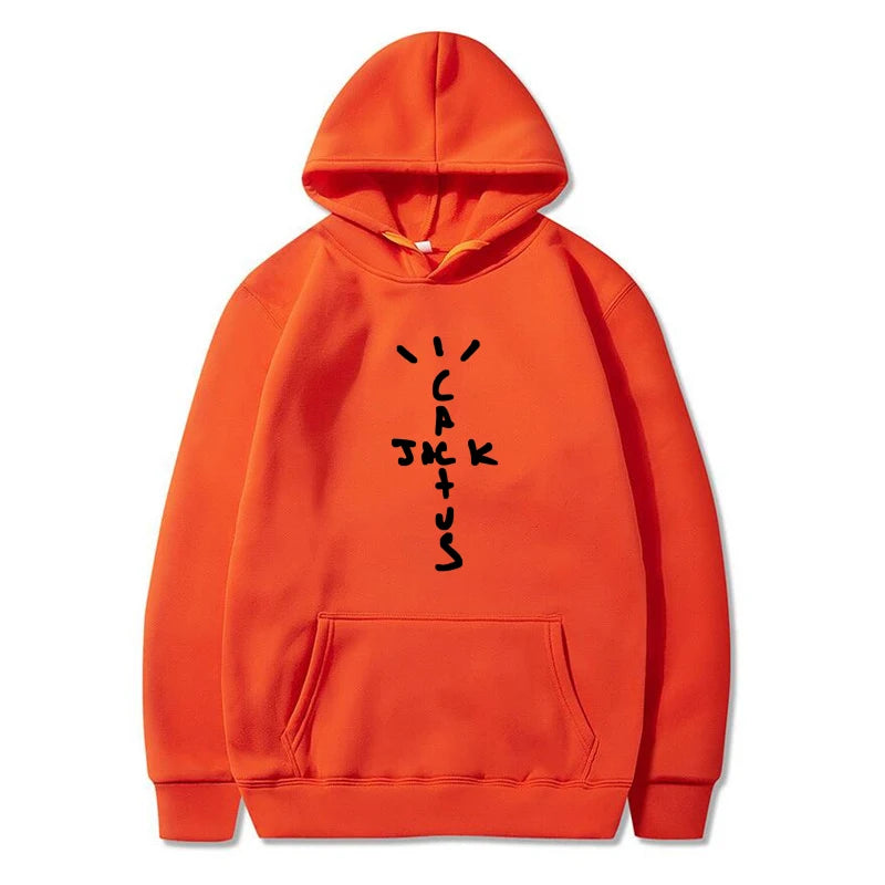 Hoodie Cactus Jack – Sudadera Unisex con Estampado Doble Cara, Moda Streetwear de Otoño