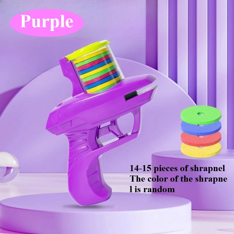 Pistola UFO Infantil con Discos de Espuma – Juguete Interactivo para Niños y Padres al Aire Libre