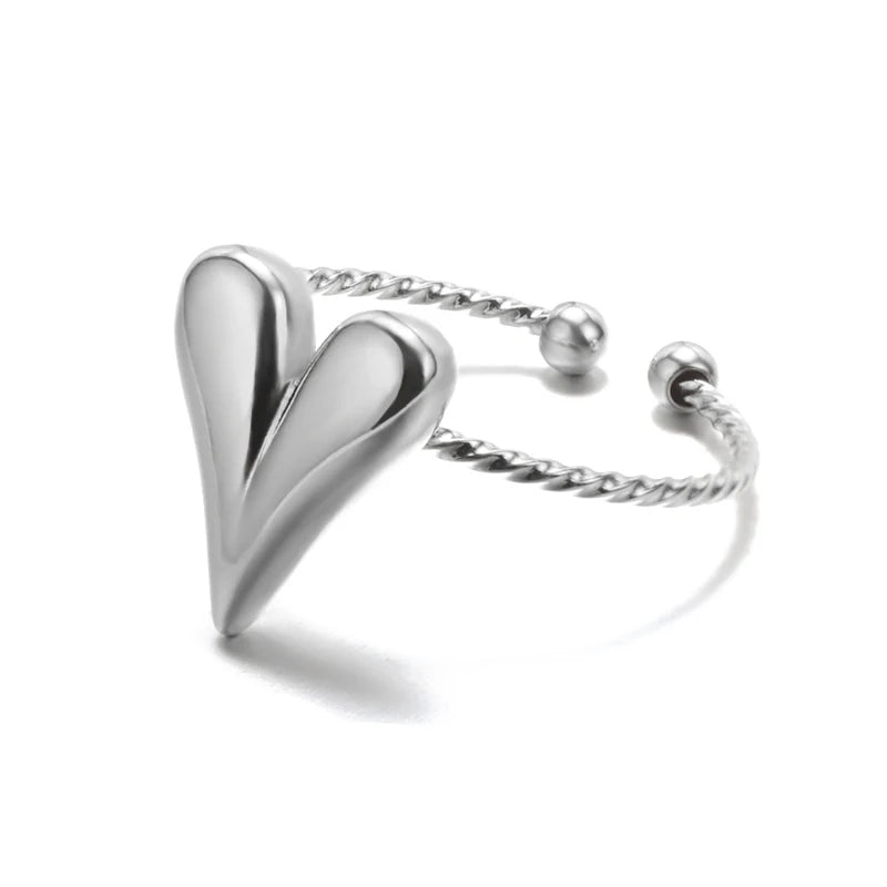 Anillos Clásicos de Acero Inoxidable 316L para Mujer - Color Dorado de Lujo Antialérgico y Duradero