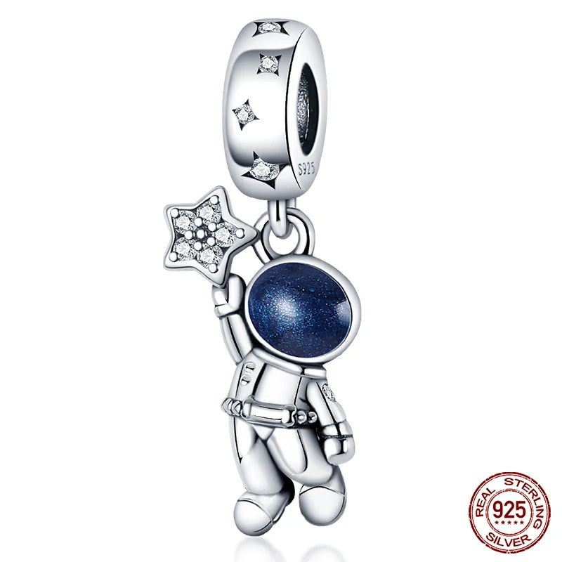 Charm Serie Océano en Plata 925 – Abalorios Tortuga, Cangrejo y Sirena para Pulsera Original Mujer