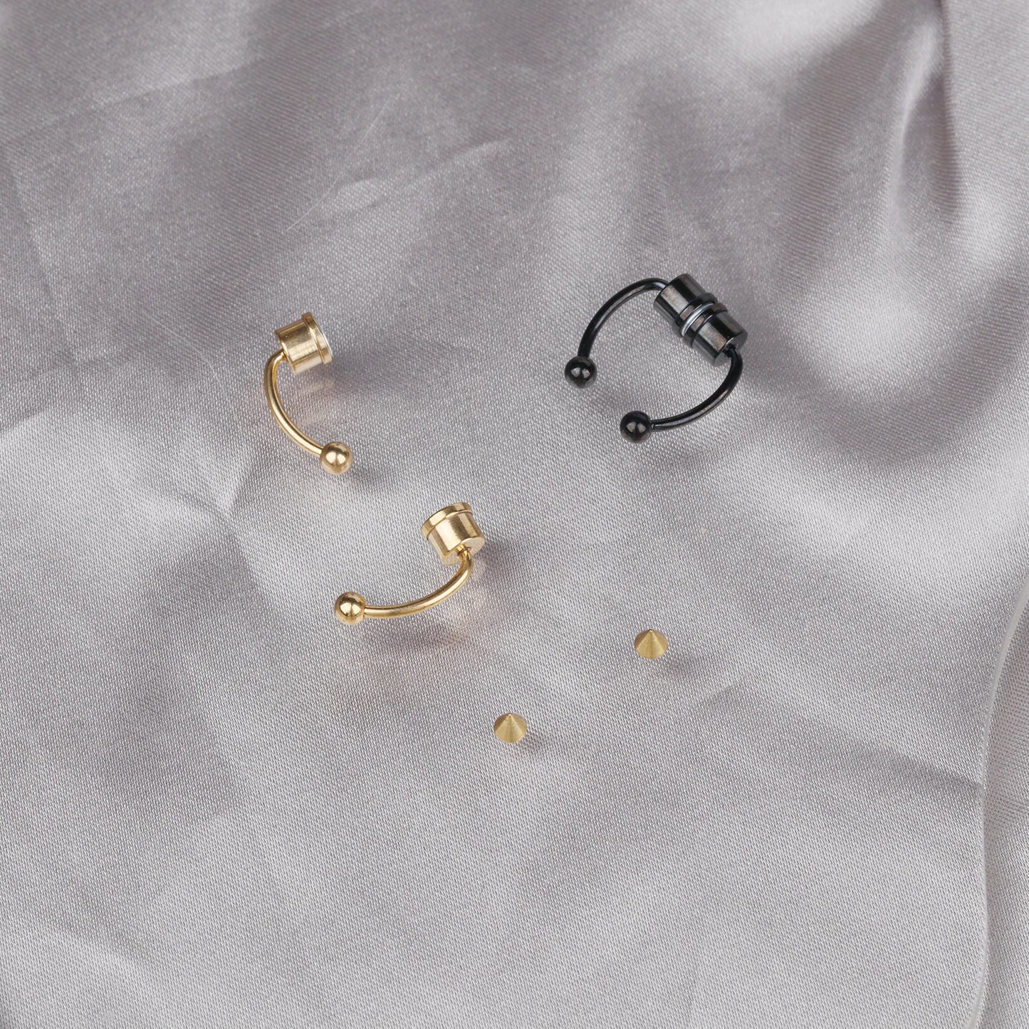 2Pcs or 5Pcs Magnet Nose Ring Stainless Steel Horseshoe Ring Nose Clip Non-pierced Nose Hoop Magnetic Nose Nail piercing nariz