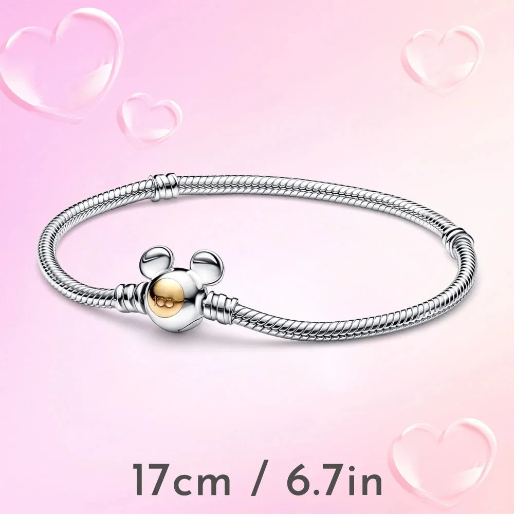 Charm Disney 100 Aniversario | Dije Colgante Compatible con Pulseras Pandora