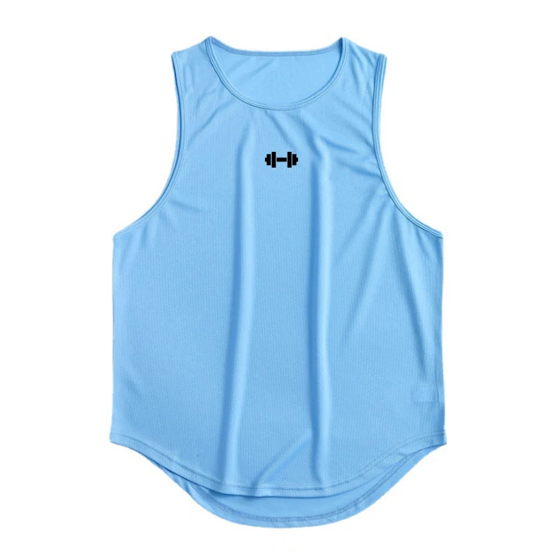 Tank Top Deportivo de Hombre – Fitness, Gym y Bodybuilding, Secado Rápido, Sin Mangas, Corte Loose, Verano, Moda y Baloncesto