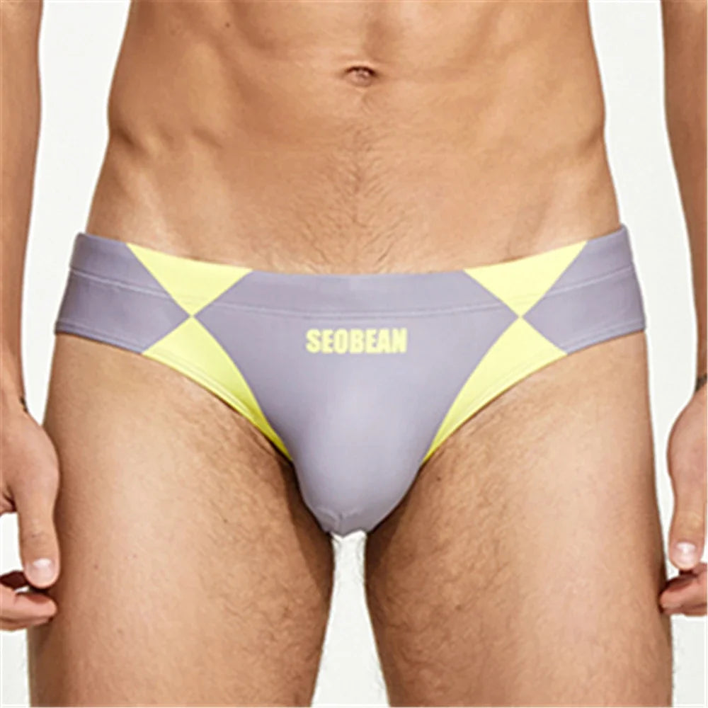 Pantaloneta de Baño para Hombre – Bóxer Sexy de Cintura Baja en Nylon, Secado Rápido para Playa, Natación y Surf