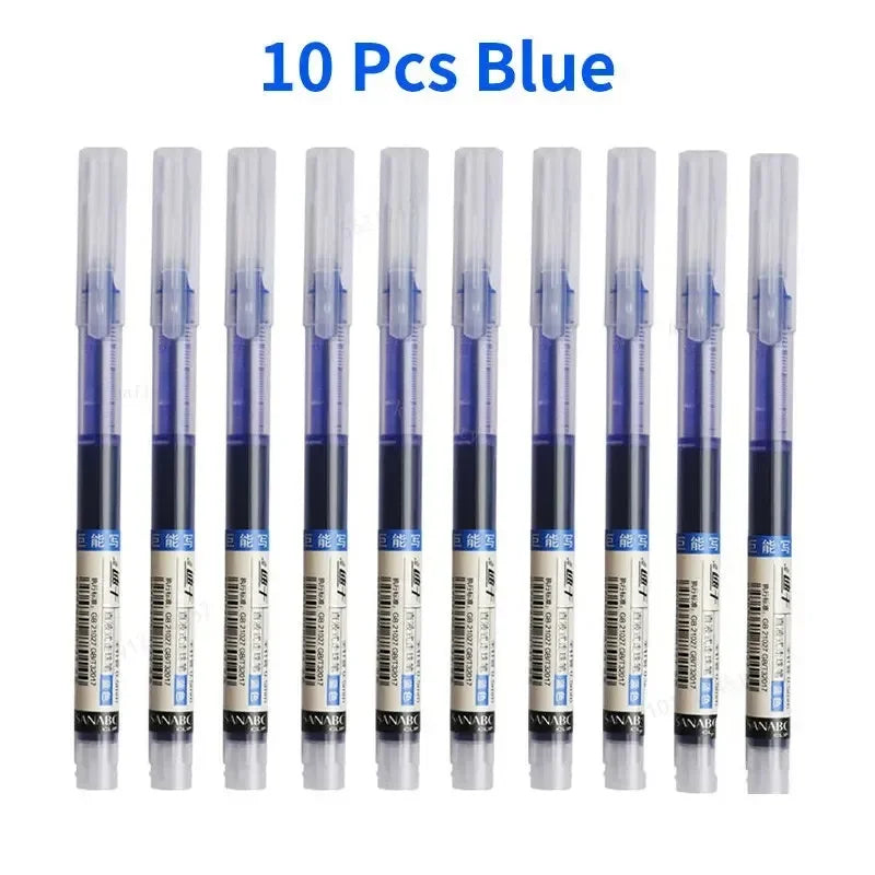 Set de 10 Bolígrafos de Gel Punta Fina 0.5mm | Escritura Suave, Secado Rápido y Antimanchas – Kawaii, Oficina y Escuela