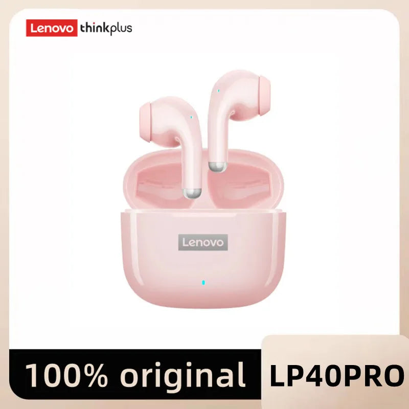 Auriculares Lenovo LP40 Pro TWS – Bluetooth 5.1 inalámbricos con reducción de ruido, control táctil y estuche 250mAh
