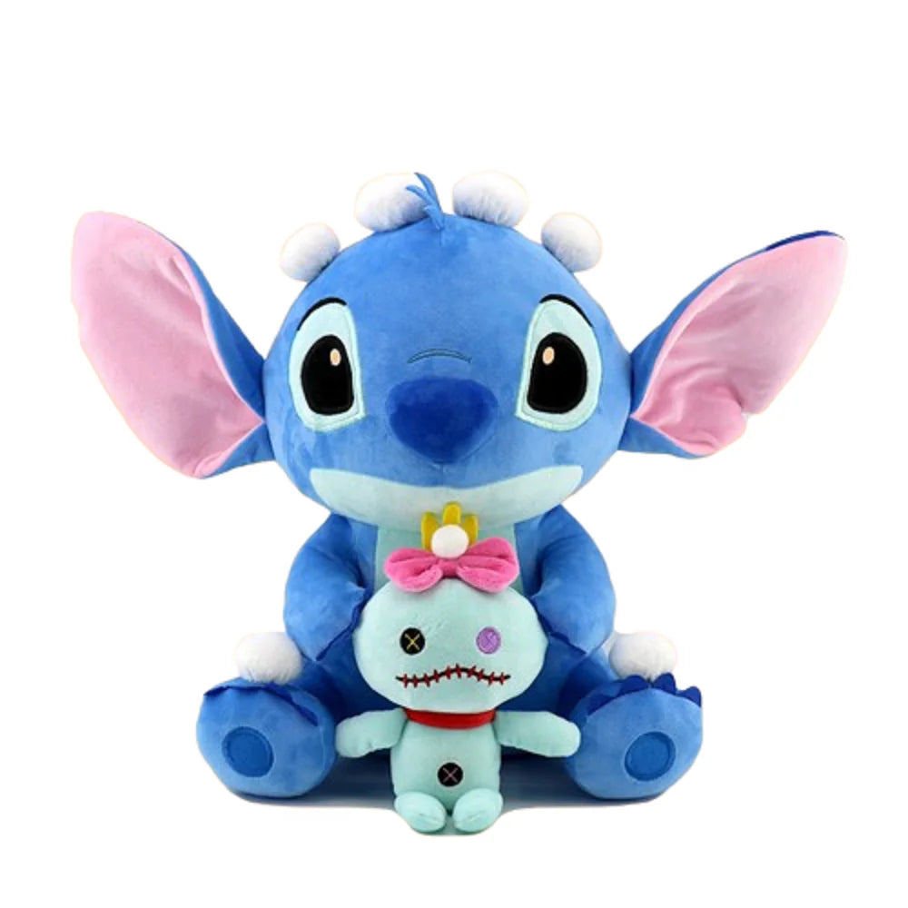 Peluche Stitch Disney 4/8 Pulgadas – Muñeco de Peluche Azul/Rosa | Juguete Anime Lilo & Stitch Regalo para Niños