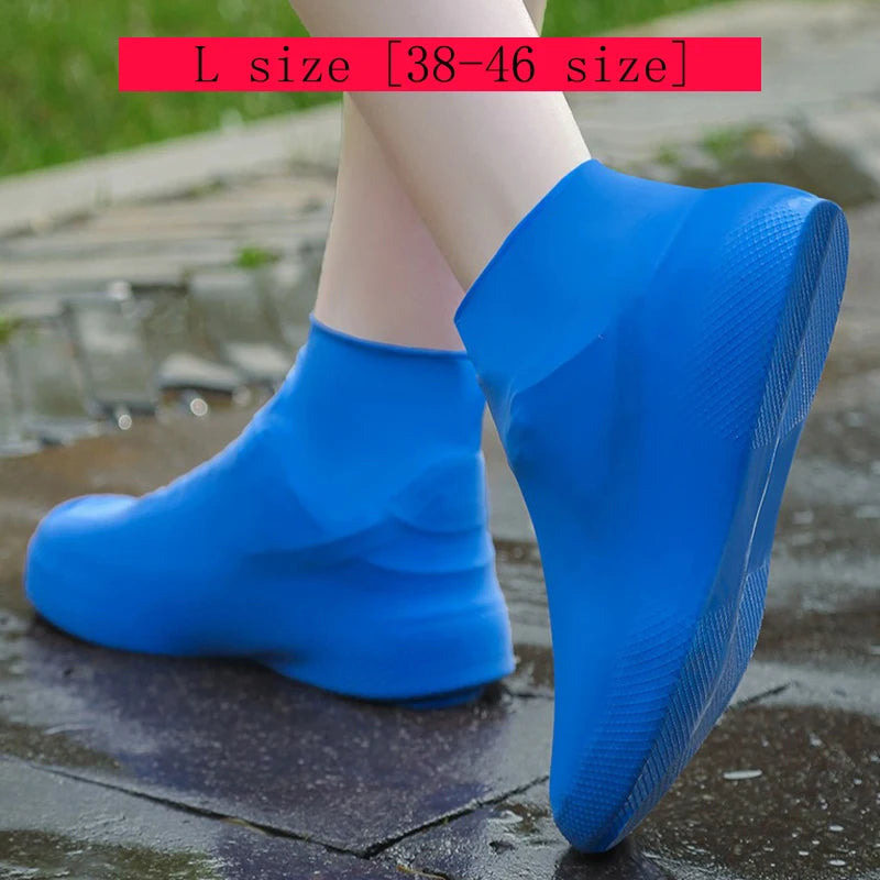 Cubrezapatos de Látex Impermeables | Fundas Reutilizables Antideslizantes para Lluvia y Nieve | 1 Par