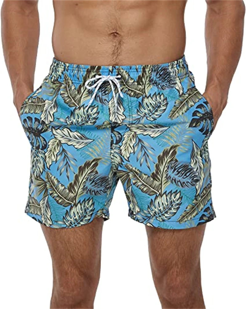 Shorts Hombre Verano con Bolsillos | Pantaloneta Playa Surf Secado Rápido