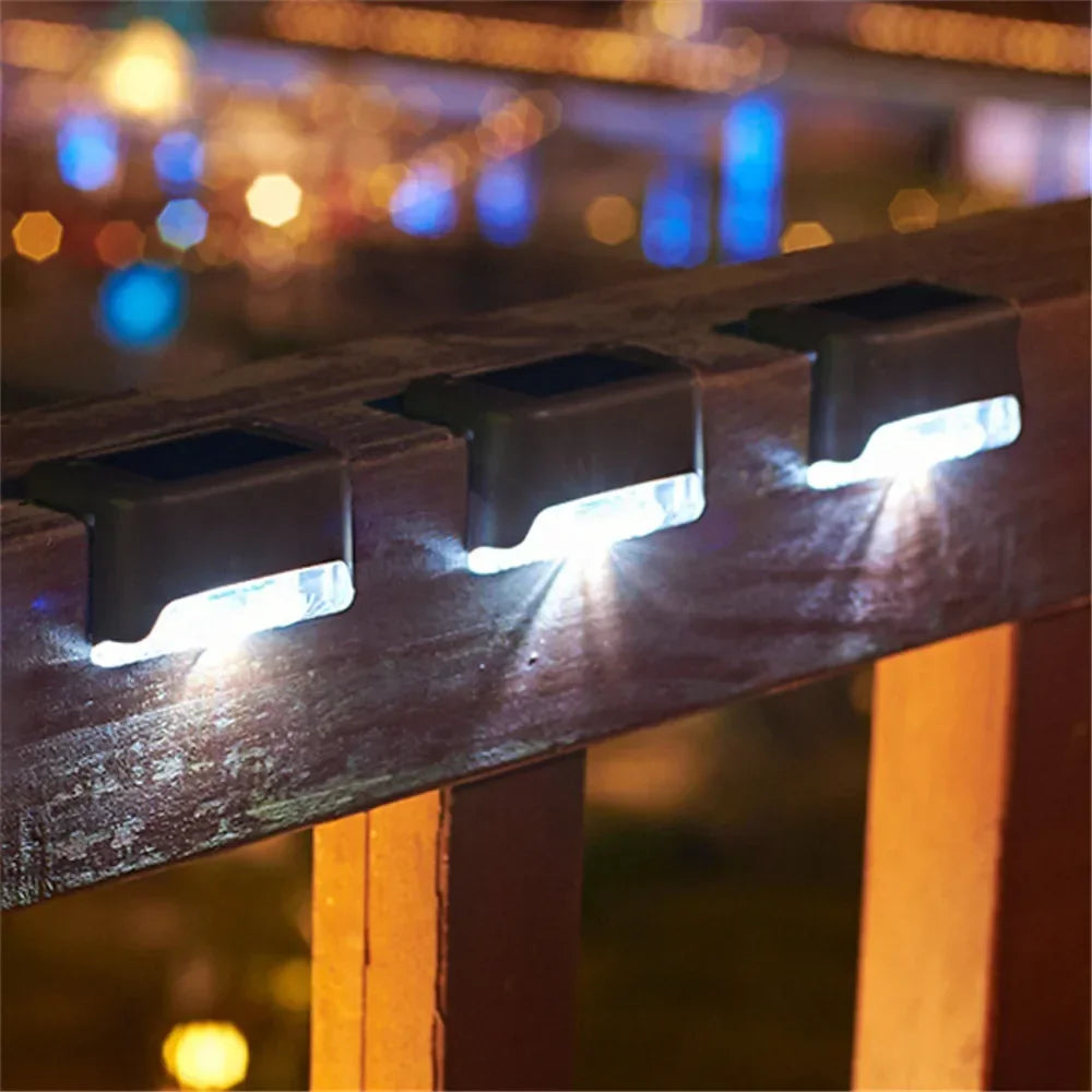 Lámpara Solar LED para Escaleras IP65 – Iluminación Exterior para Jardín, Patio, Pasillos y Cercas