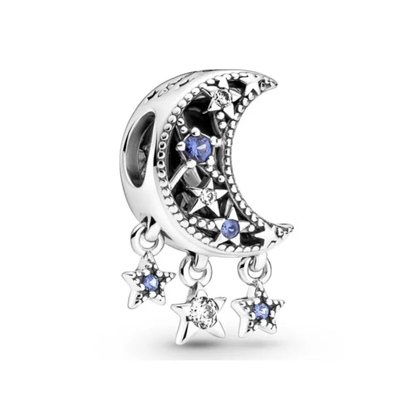 Charm Serie Océano en Plata 925 – Abalorios Tortuga, Cangrejo y Sirena para Pulsera Original Mujer