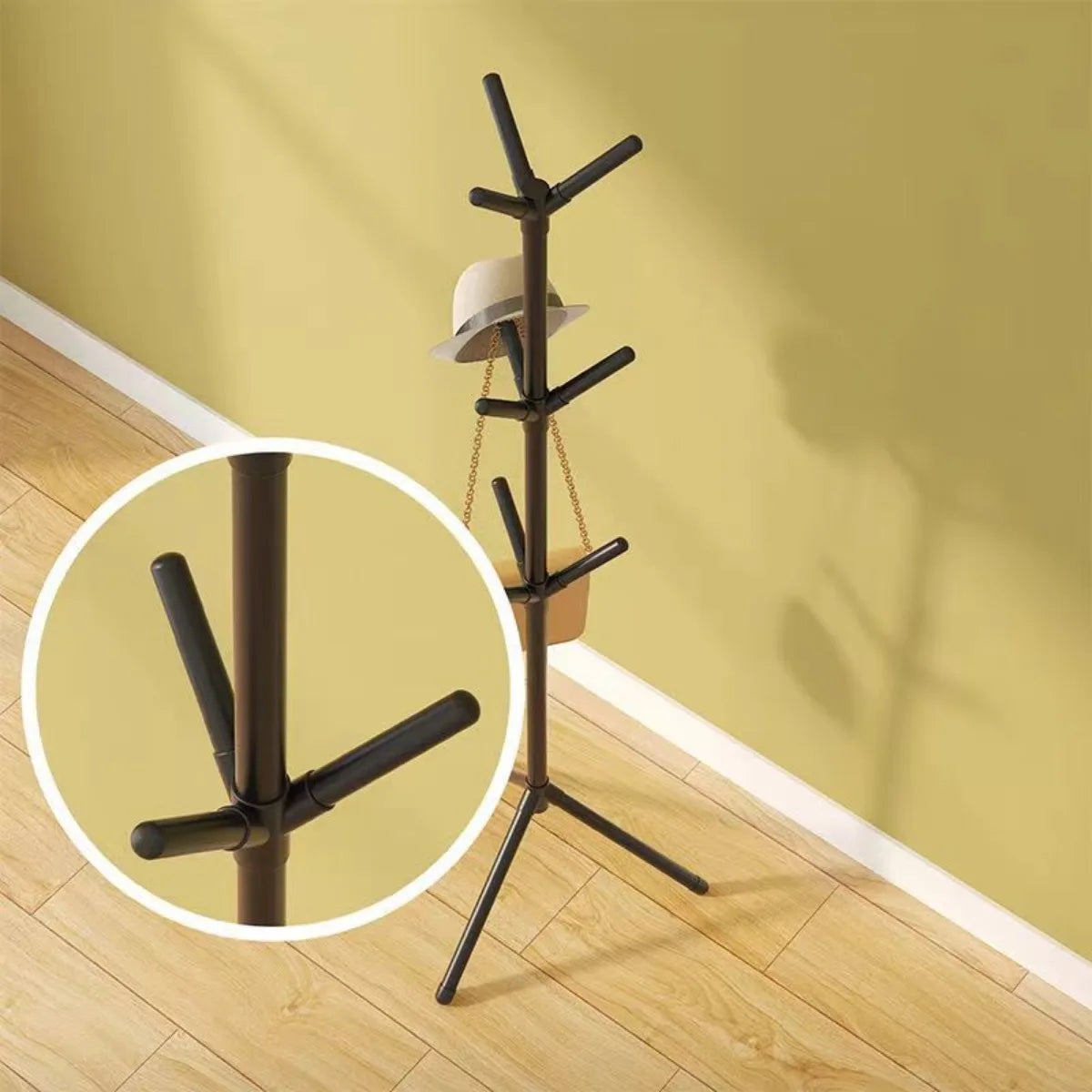 Perchero de Pie Vertical – Estilo Árbol, Para Ropa, Sombreros, Bolsos y Accesorios