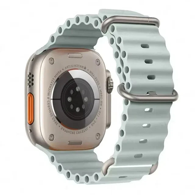 Correa Ocean Band Compatible con Apple Watch | Pulsera Deportiva Ajustable 49mm 45mm 44mm 41mm 40mm Series SE 3 6 7 8 9 10 Ultra