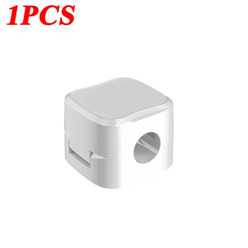 Magnetic Cable Clip Adhesivo Organizador de Cables 7.5mm para Escritorio, Oficina y Hogar – 6 Piezas