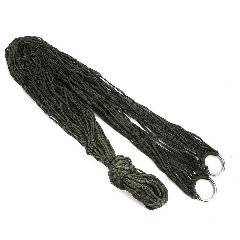 Hamaca Portátil de Nylon – Interior y Exterior, Red Resistente, Silla Colgante Simple