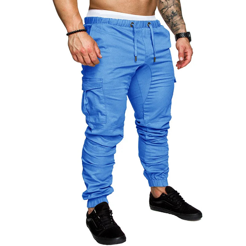 Pantalones Jogger de Moda para Hombre – Streetwear 2025, Cargo, Multi-Bolsillos, Casual, Fitness y Gym