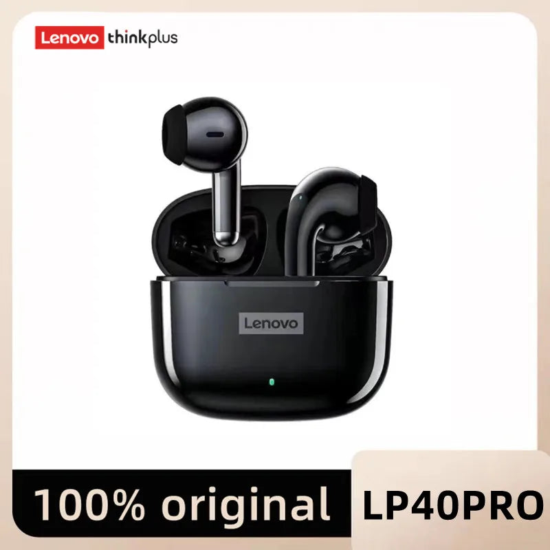 Auriculares Lenovo LP40 Pro TWS – Bluetooth 5.1 inalámbricos con reducción de ruido, control táctil y estuche 250mAh