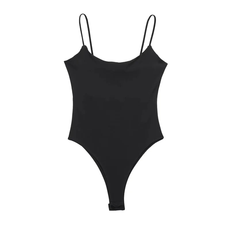 Body Mujer TRAF 2024 Sexy | Espalda Descubierta Blanco/Negro