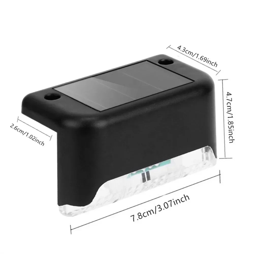 Lámpara Solar LED para Escaleras IP65 – Iluminación Exterior para Jardín, Patio, Pasillos y Cercas