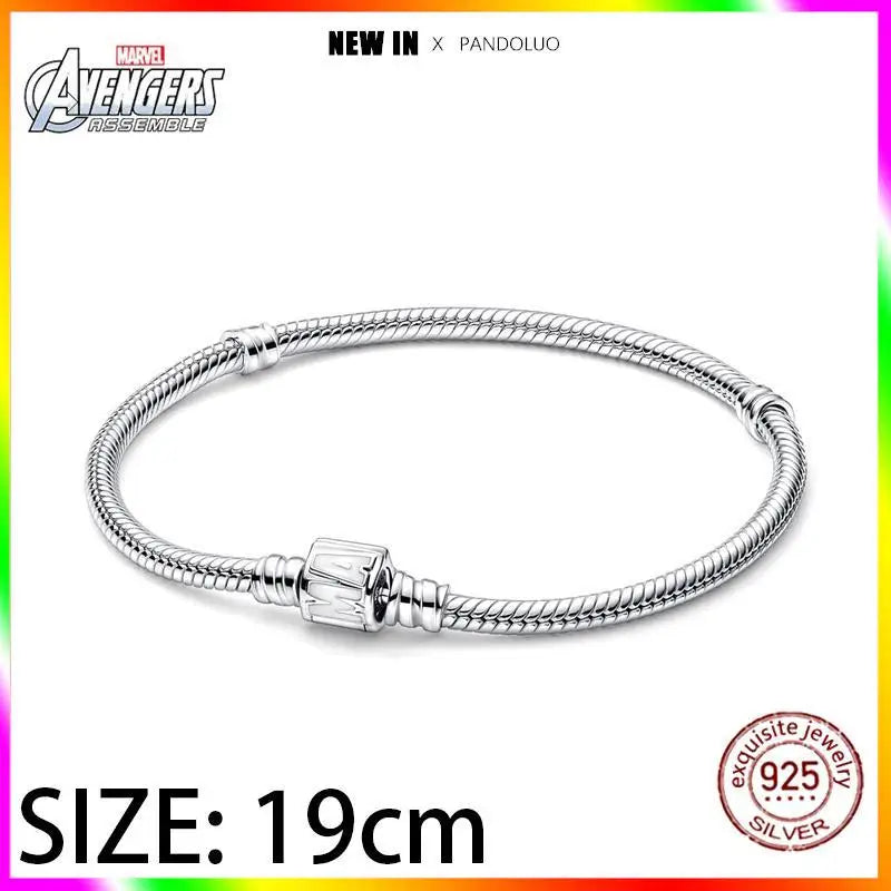 Charm Marvel Disney en Plata 925 – Abalorios Captain America, Wolverine y Deadpool para Pulsera Original Mujer