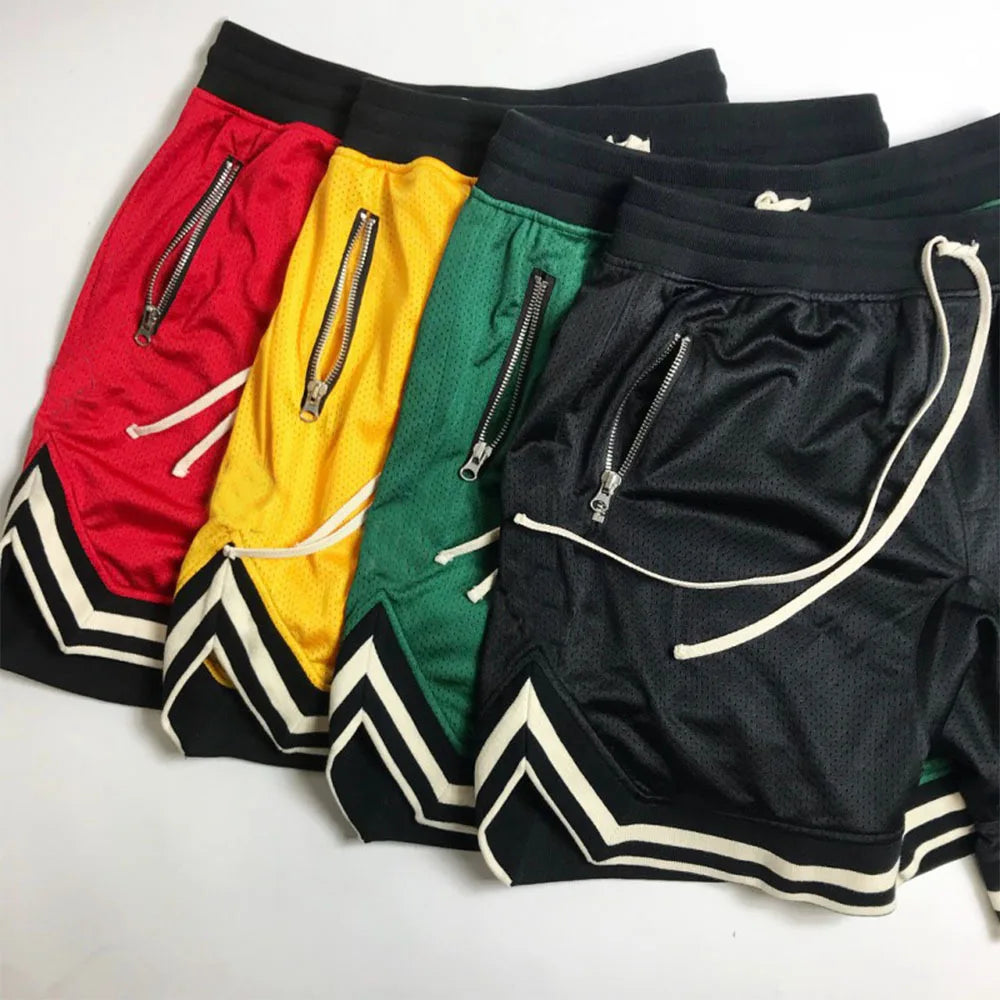 Shorts Deportivos de Baloncesto para Hombre – Malla, Secado Rápido, Gym, Verano, Fitness, Jogger Casual, Transpirables