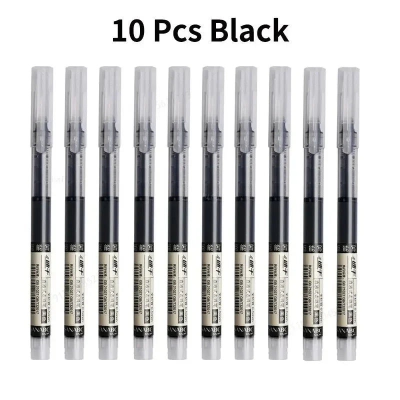 Set de 10 Bolígrafos de Gel Punta Fina 0.5mm | Escritura Suave, Secado Rápido y Antimanchas – Kawaii, Oficina y Escuela