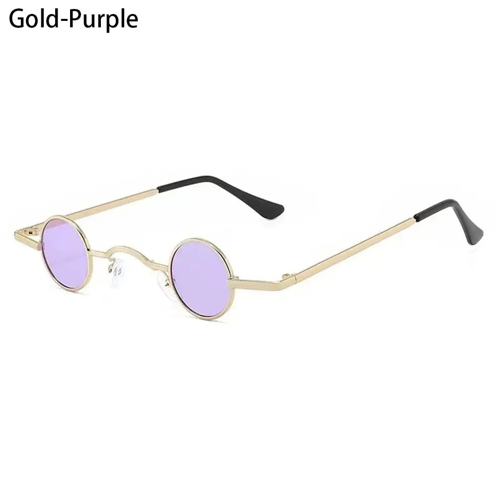 Gafas de Sol Redondas Punk Unisex | Montura Metálica Hip Hop Colores Moda UV400