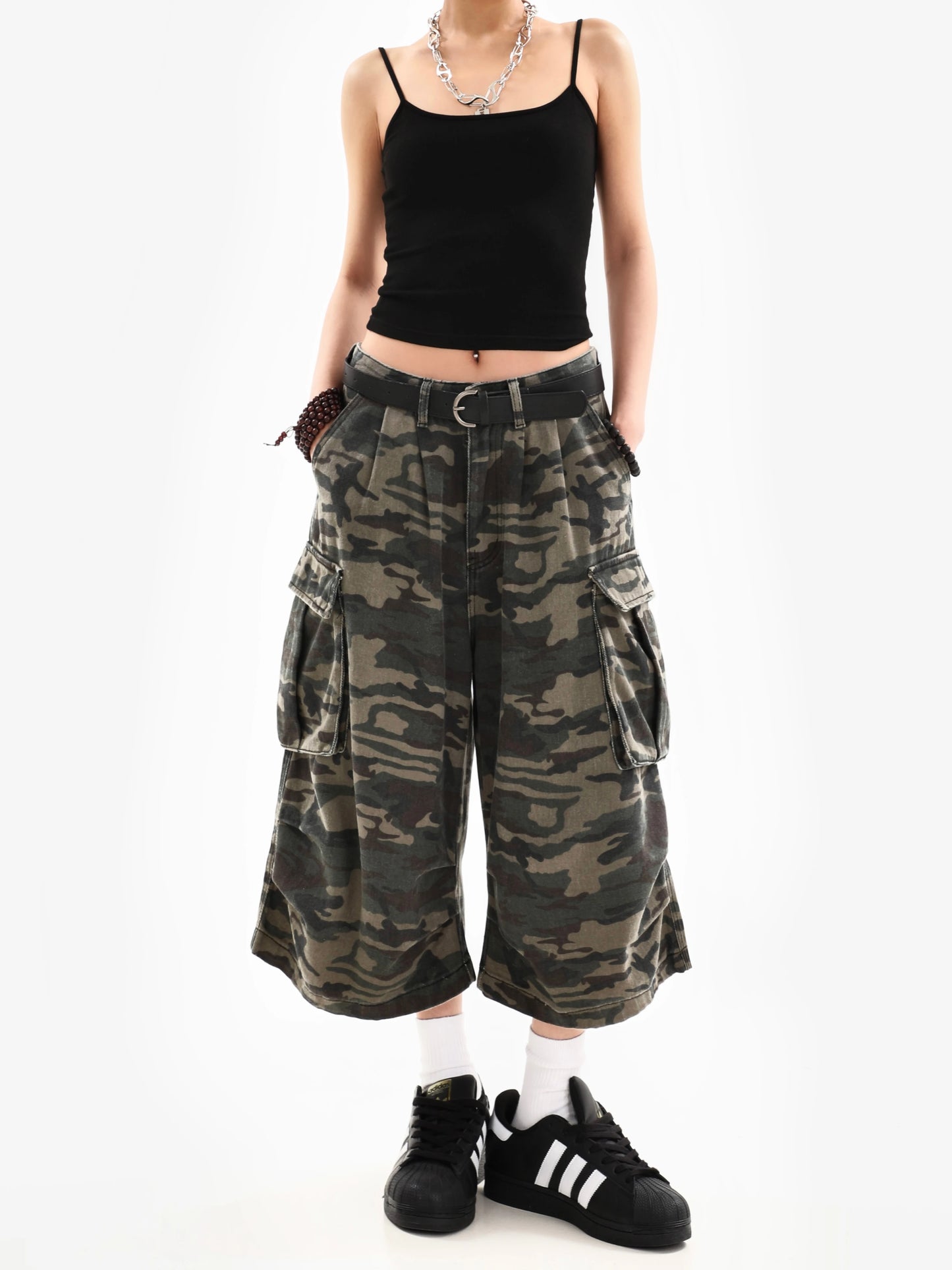 Pantalones Cargo Camuflados Unisex | Bermudas Capri Mujer Verano Estilo Streetwear
