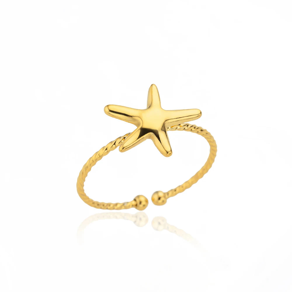 Anillos Clásicos de Acero Inoxidable 316L para Mujer - Color Dorado de Lujo Antialérgico y Duradero