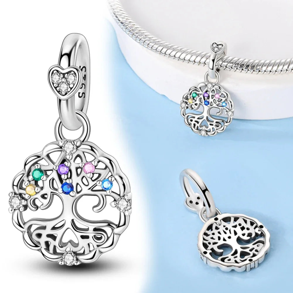 Charm Árbol de la Vida en Plata 925 – Abalorio Familia y Amigos para Pulseras Originales Mujer