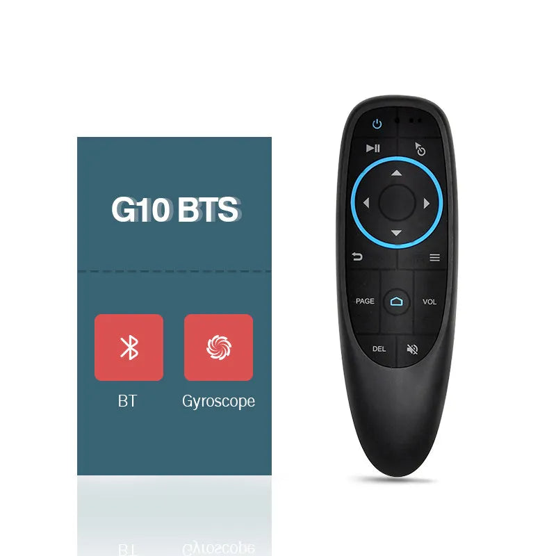 Control remoto G10S Universal – Inalámbrico 2.4G con voz, giroscopio, retroiluminado y función IR para Android TV y PC