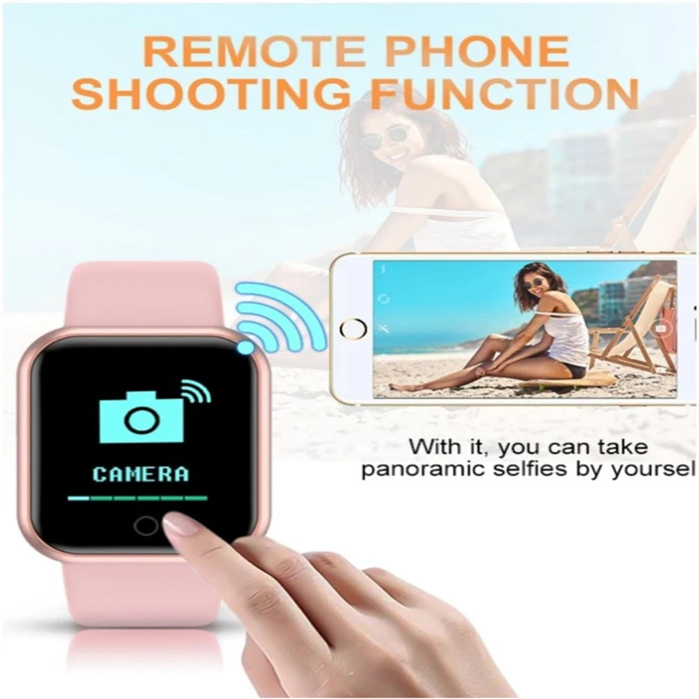 Smart Watch Y68 – Reloj Inteligente Deportivo con Monitor de Ritmo Cardíaco, Fitness y Notificaciones
