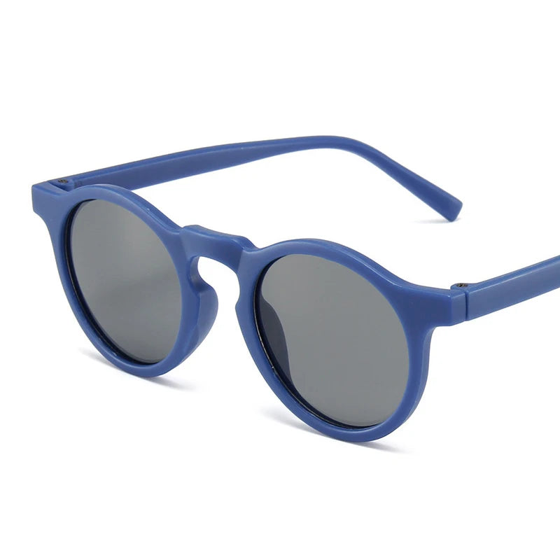 Gafas de Sol Vintage Redondas para Niños | Protección UV400 Acrílico Frosted