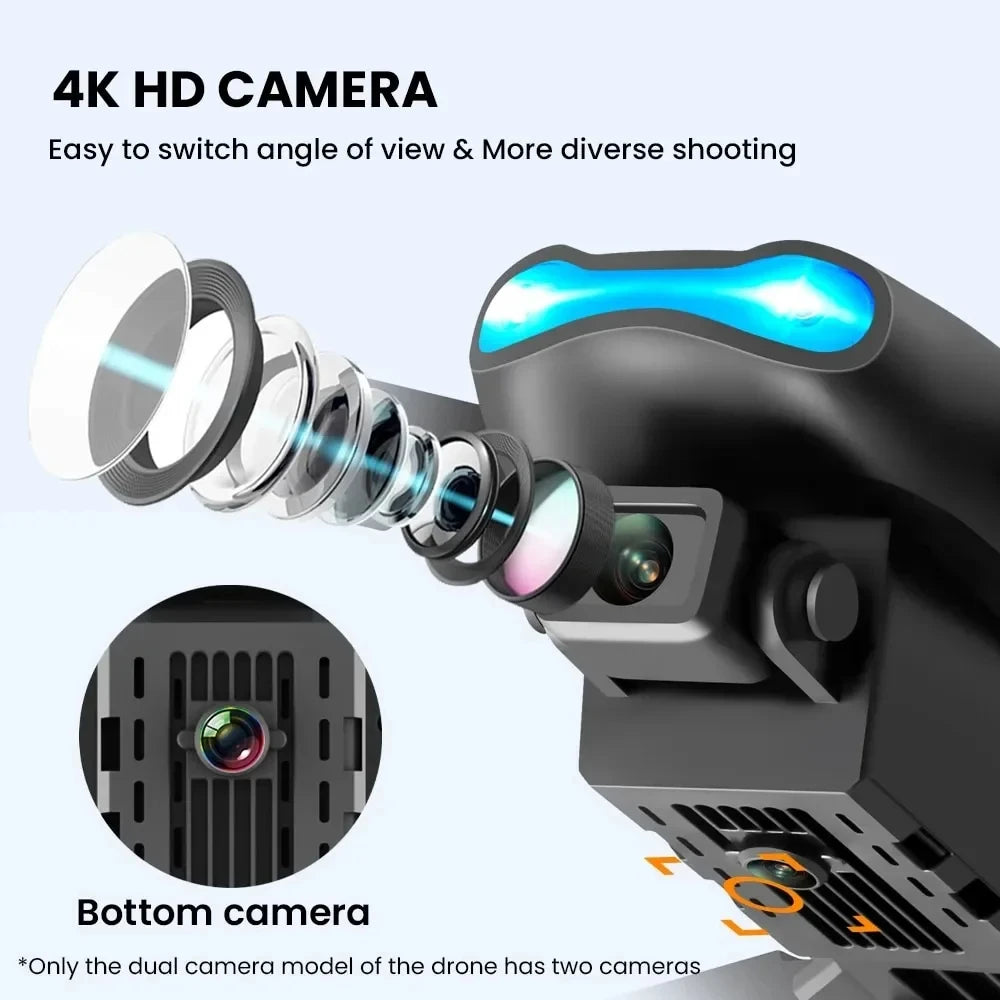 KBDFA E99Pro Drone Profesional 8K HD – Dron Plegable con Cámara Dual, FPV WiFi, Control Remoto y Fotografía Aérea