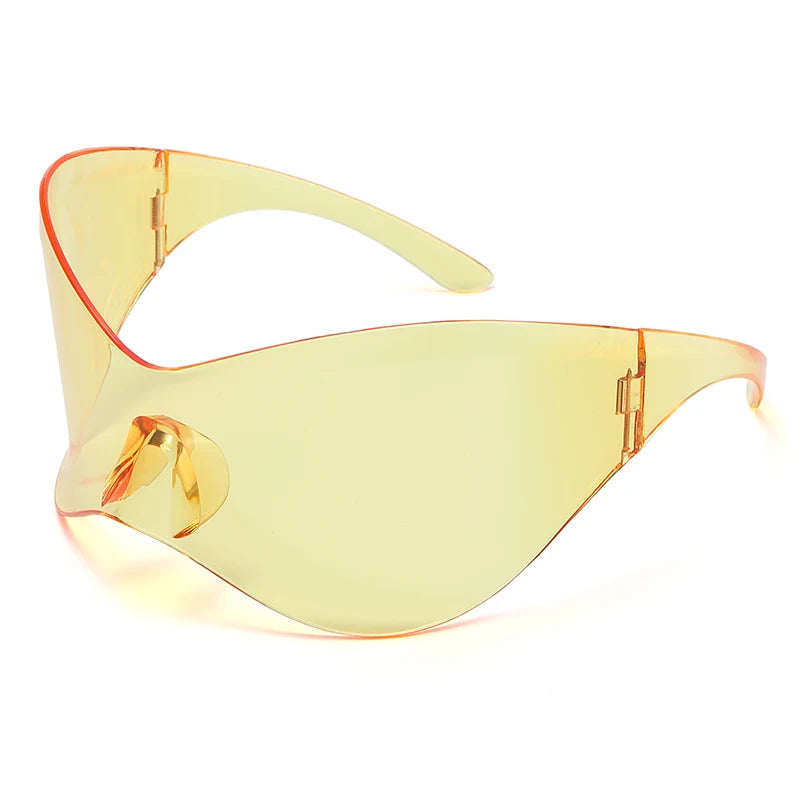 Nuevas Gafas de Sol Oversized Y2K Punk Sin Montura | Unisex Hip Hop Sport One Piece UV400