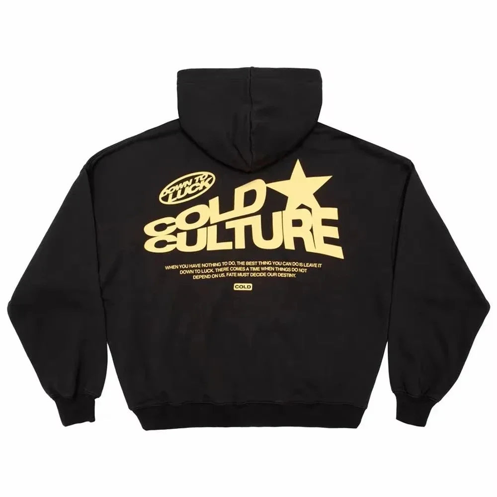 Sudadera Oversize Unisex Estilo Y2K Harajuku Hip Hop con Estampado Gótico