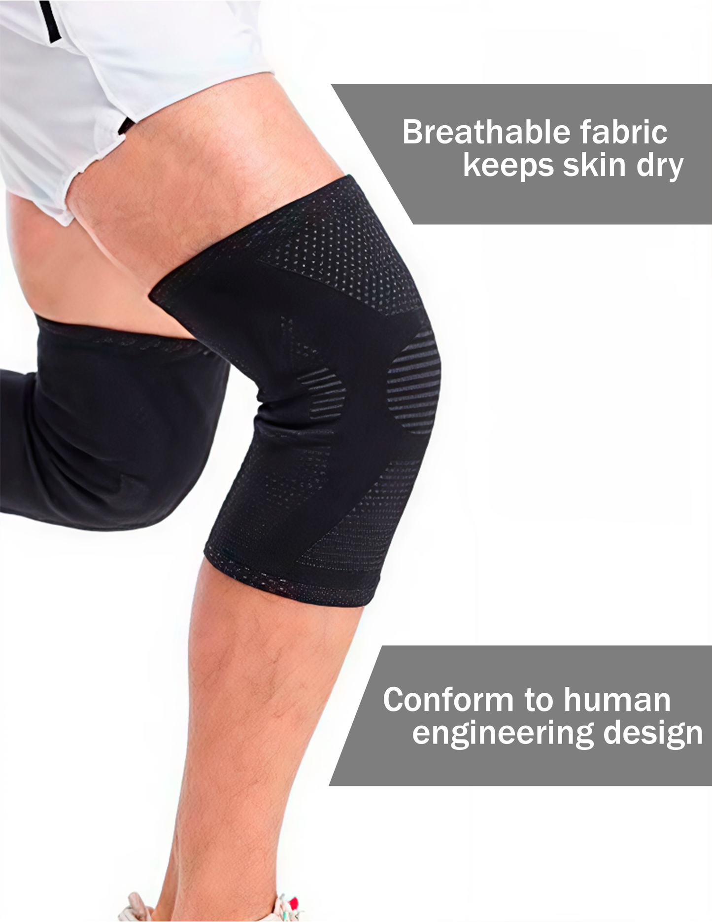 Rodillera Deportiva Compresiva GOBYGO 🏀 Protección para Running, Ciclismo, Baloncesto y Fitness | 1 Pieza