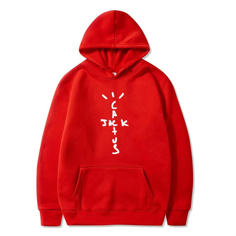 Hoodie Cactus Jack – Sudadera Unisex con Estampado Doble Cara, Moda Streetwear de Otoño