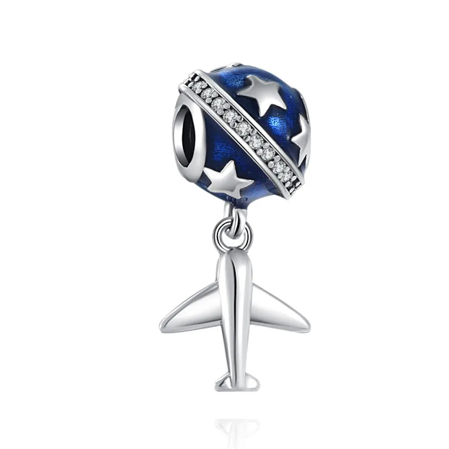 Charm Serie Océano en Plata 925 – Abalorios Tortuga, Cangrejo y Sirena para Pulsera Original Mujer