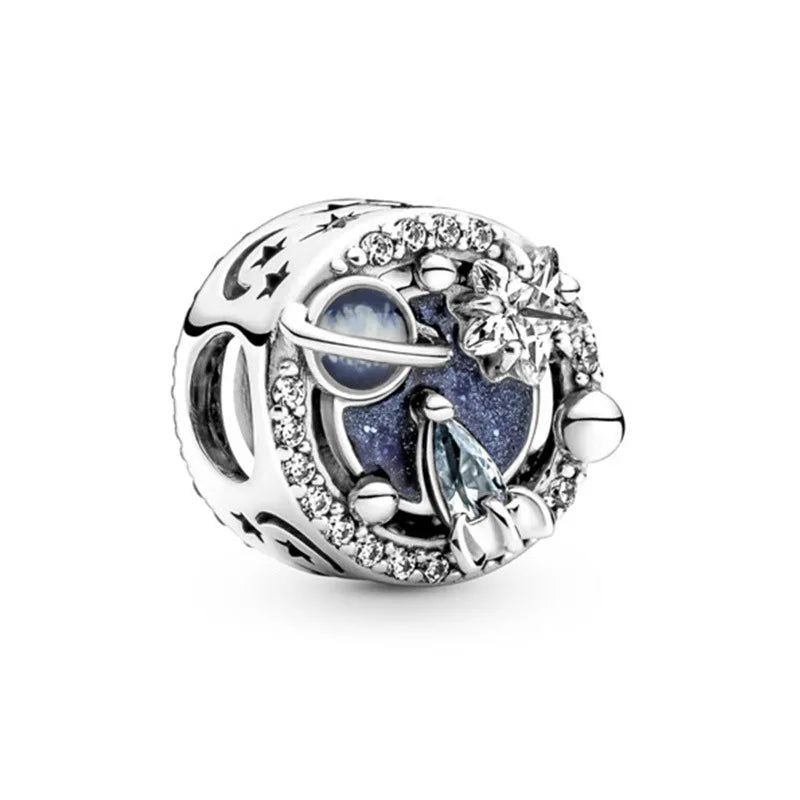 Charm Serie Océano en Plata 925 – Abalorios Tortuga, Cangrejo y Sirena para Pulsera Original Mujer