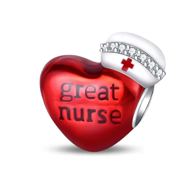 Charm Profesional Médico en Plata 925 | Profesora/Docente | Compatible con Pulsera Pandora Original