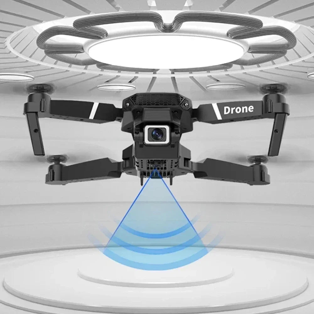 Drone Profesional E88 con Cámara HD 4K – Gran Angular, WiFi FPV, Altura Estable y Diseño Plegable RC