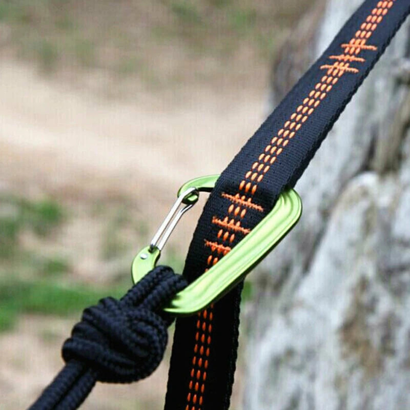 Juego de 2 Cintas para Hamaca – Alta Resistencia 600 lbs, Poliester con 5 Anillos Ajustables