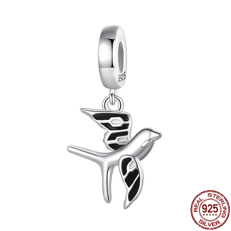 Charm Buho Serie Bee en Plata 925 – Abalorio DIY para Pulseras Originales Mujer